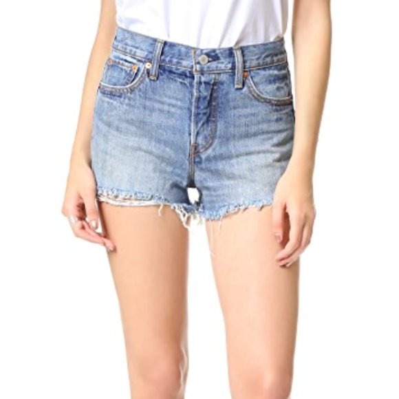 NEW Levi's High Rise Wedgie Jean Shorts - Picture 2 of 6